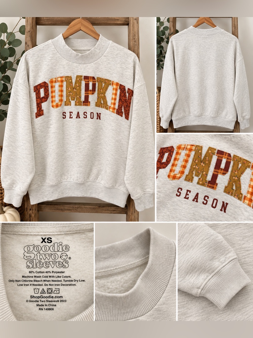 🎃 Goodie Two Sleeves “Pumpkin Season” Sweatshirt – NWT – XS